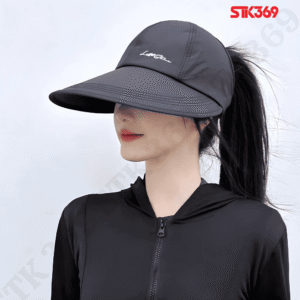 Mũ nửa đầu nữ chống nắng – vải nhanh khô, vành rộng thời trang 2025