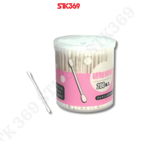 Hộp 200 bông ngoáy tai (hộp màu hồng)