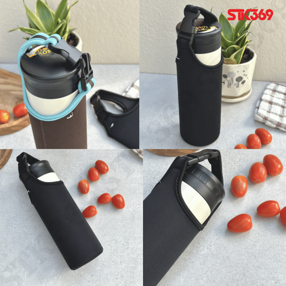 Túi đựng bình nước có quai đeo,kích thước 7 × 7 × 24 cm