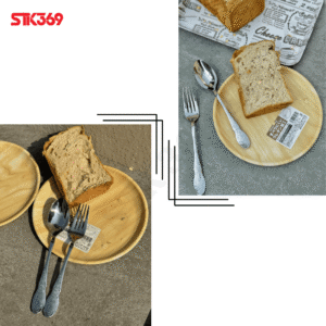 Khay đựng cốc chén bằng nhựa PP vân gỗ (hình tròn)