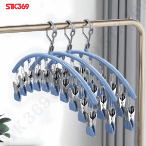 Alternative view of Móc Treo Quần Áo Hợp Kim 10 Kẹp Hình Cung