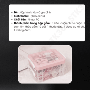 Alternative view of Hộp kim chỉ khâu tiện lợi – gọn nhẹ cho gia đình