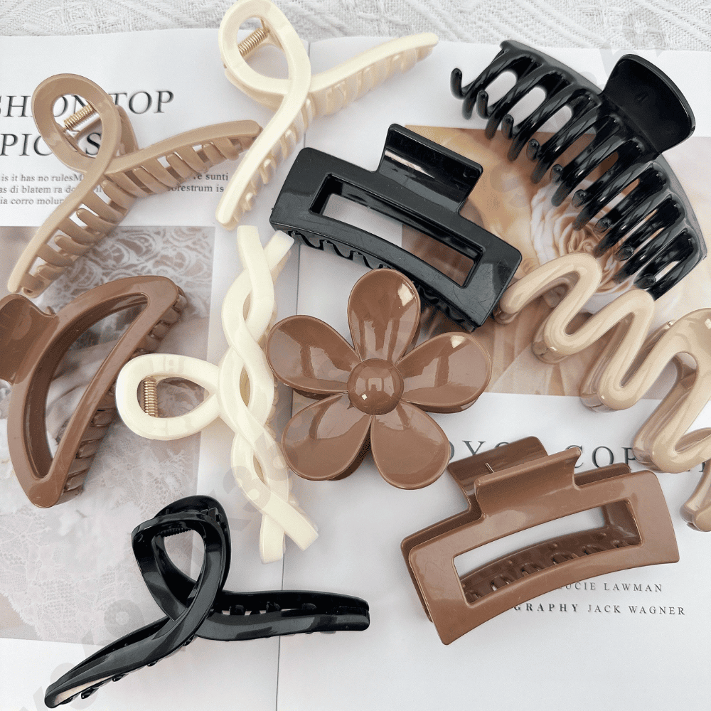 Combo 10 kẹp tóc càng cua thời trang – nhiều kiểu