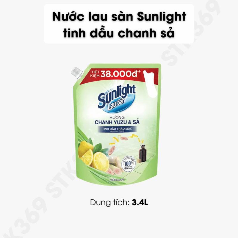 Nước lau sàn Sunlight tinh dầu chanh sả