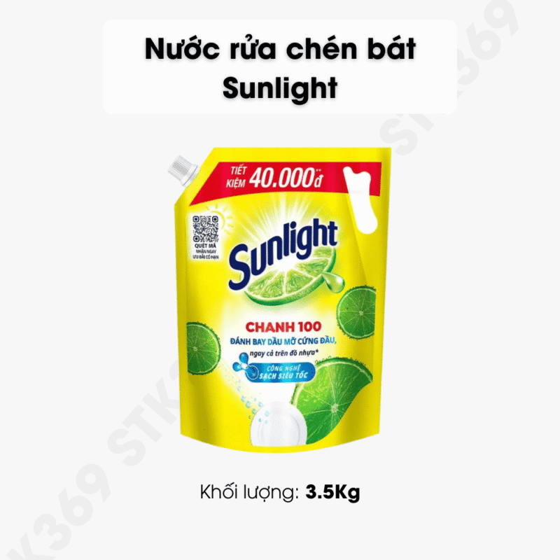 Nước rửa chén Sunlight Chanh 100