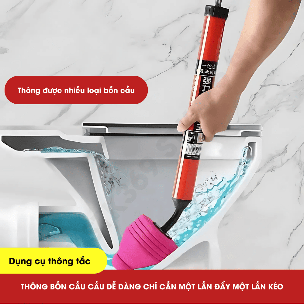 Dụng cụ thông tắc bồn cầu cầm tay