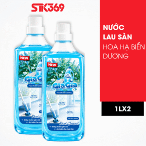 Combo 2 Nước Lau Sàn Hương Hoa Hạ GIAGIA 1L - Sạch Bóng Sàn Nhà, Thơm Lâu
