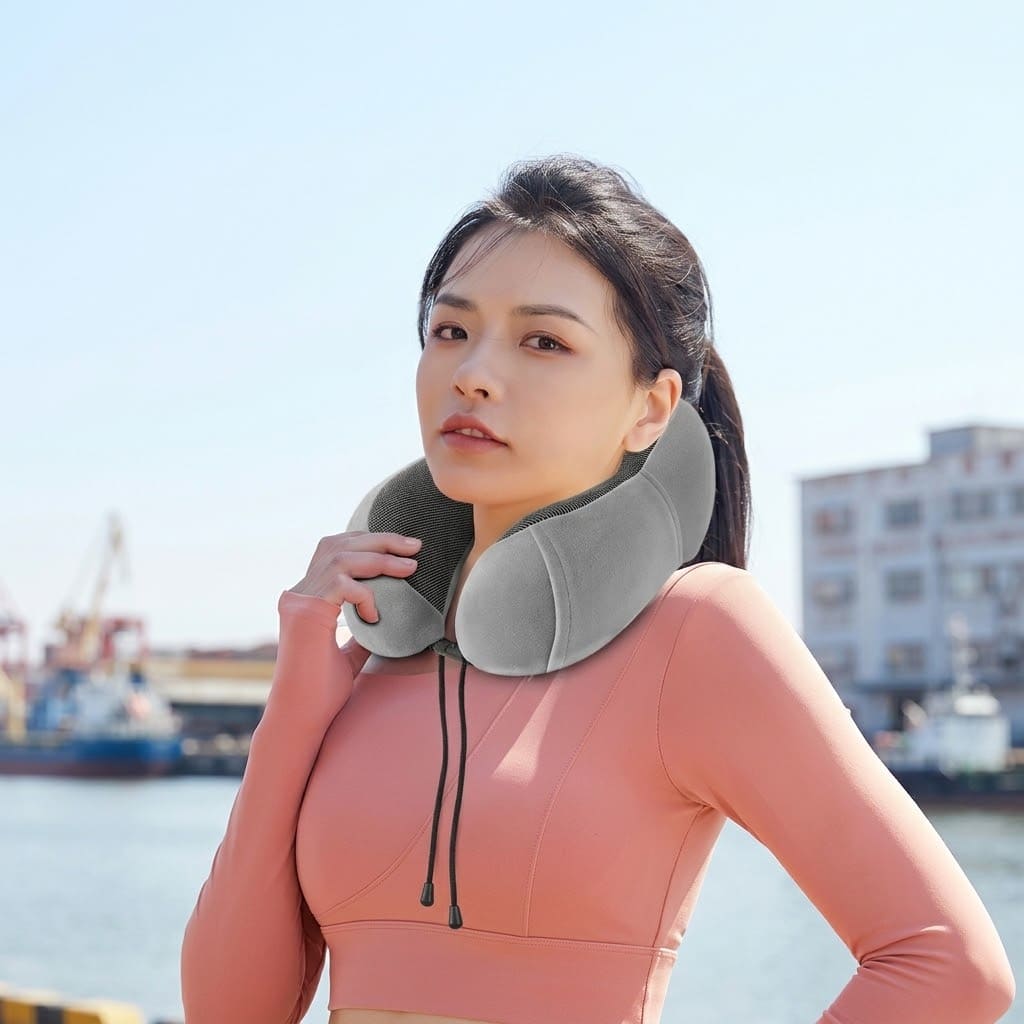 Gối Kê Cổ Vai Gáy Cao Su Xốp Văn Phòng 30x25cm - Ảnh 2