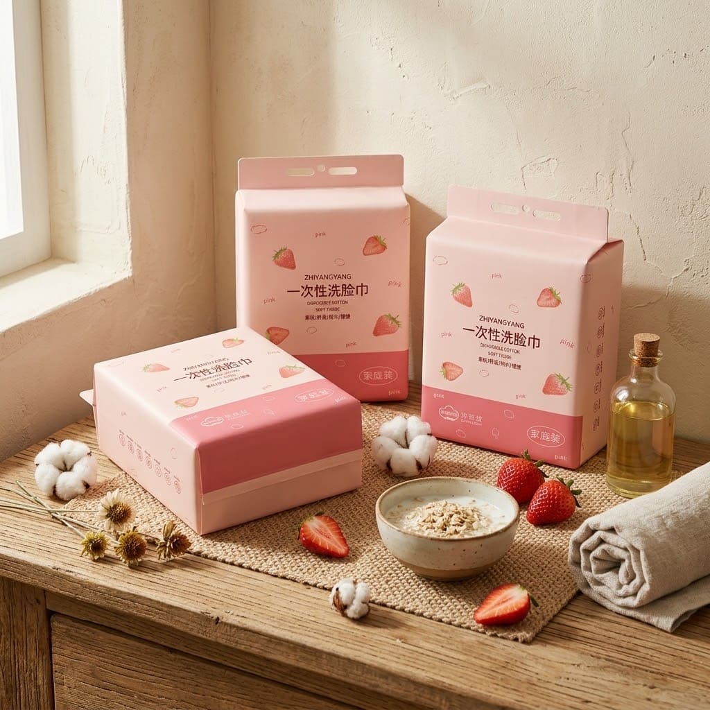 Khăn Lau Dùng 1 Lần Vải Không Dệt Dạng Rút (20x17.5cm) - Ảnh 4