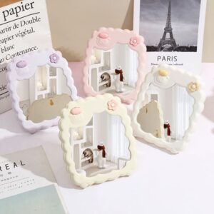 Gương Soi Để Bàn Thủy Tinh Tráng Bạc 15x18cm