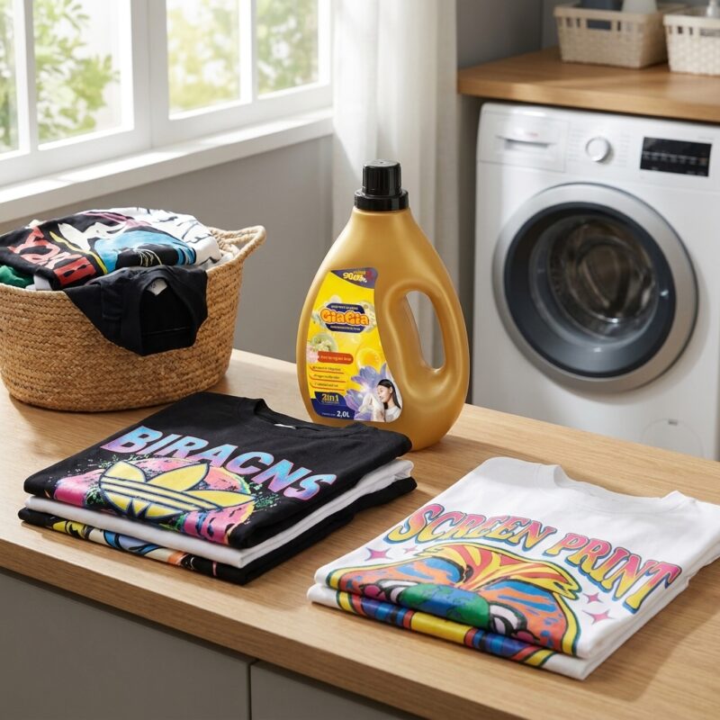 Nước giặt giữ màu áo thun local brand chuyên dụng GiaGia