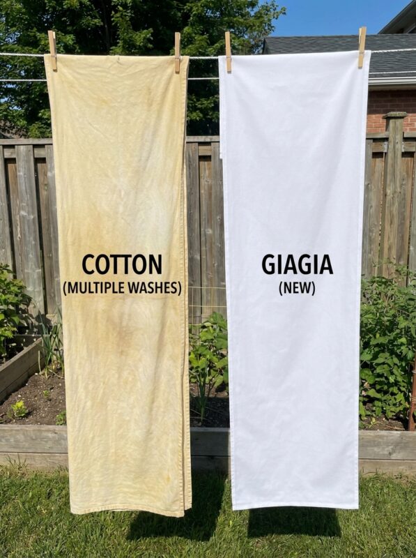 vải cotton bị vàng ố sau khi giặt nhiều lần