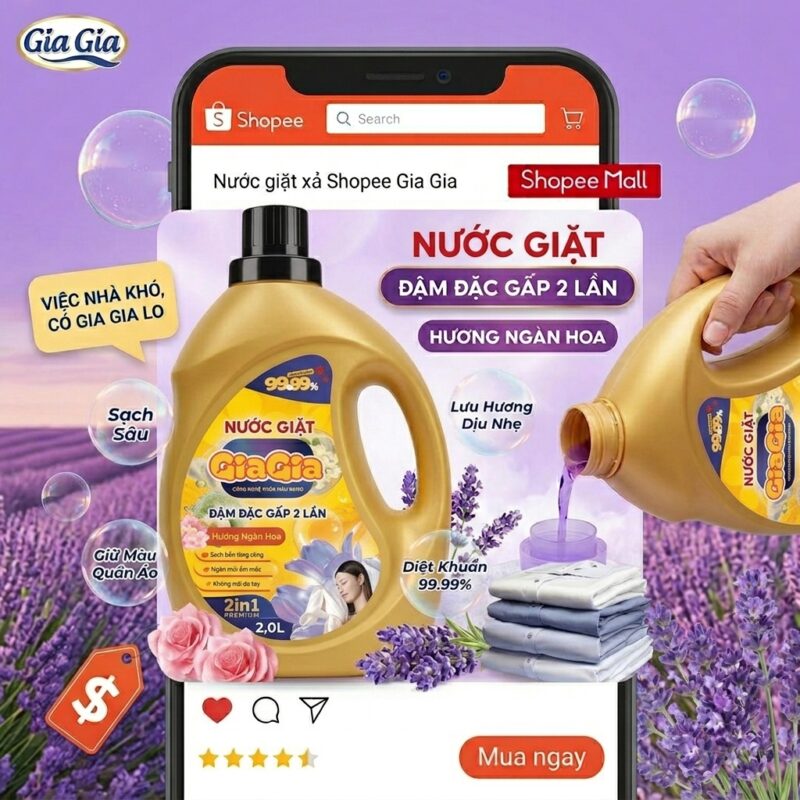 nước giặt xả shopee gia gia