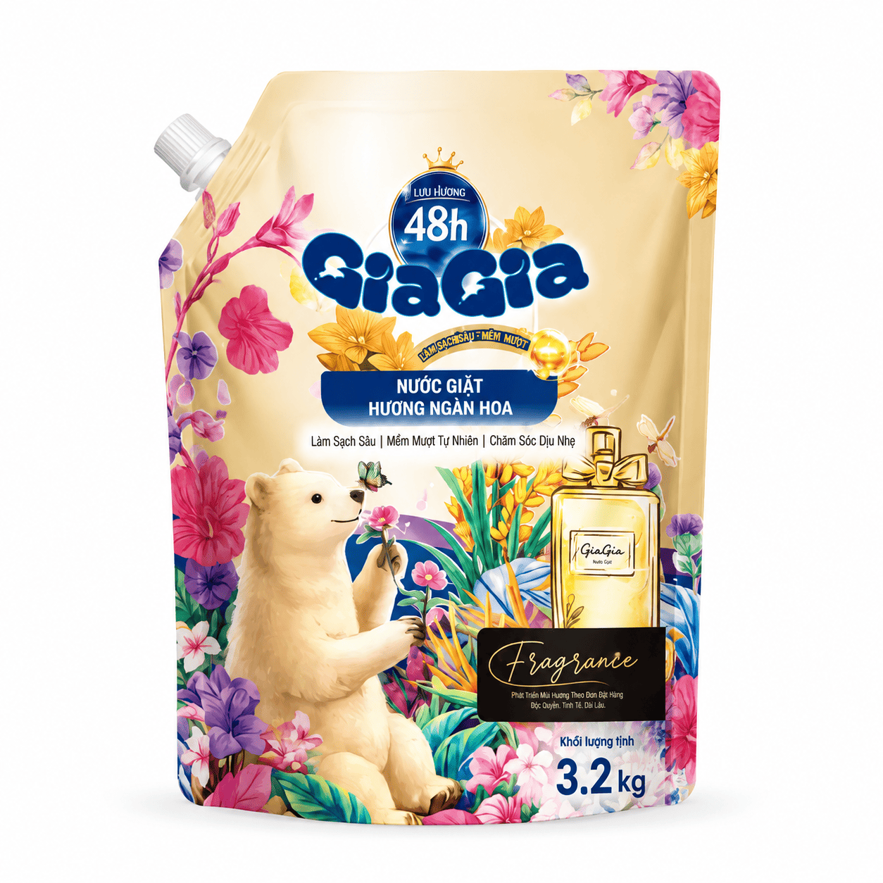Nước Giặt Hương Ngàn Hoa GIAGIA - Dạng túi 3.2Kg - Ảnh 5