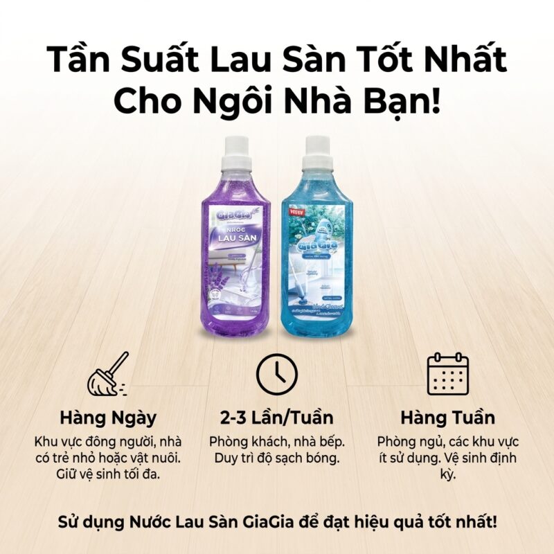 Tìm hiểu nên lau nhà mấy lần một tuần là tốt nhất
