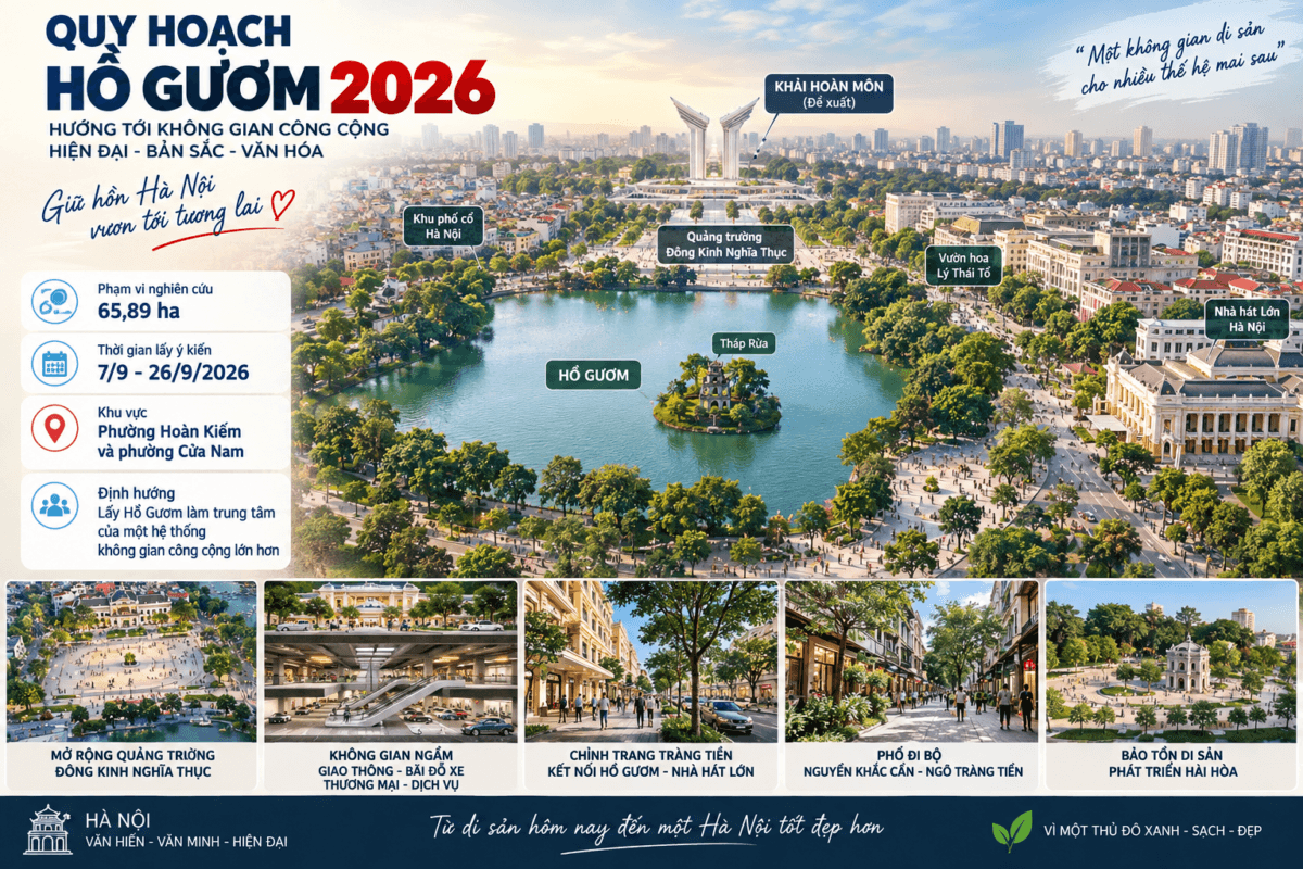quy hoạch Hồ Gươm 2026