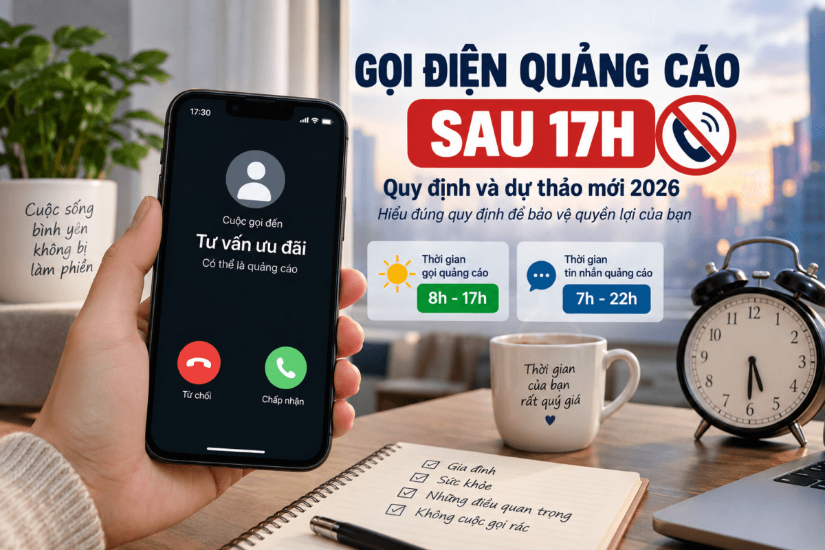gọi điện quảng cáo sau 17h và quy định chống cuộc gọi rác 2026