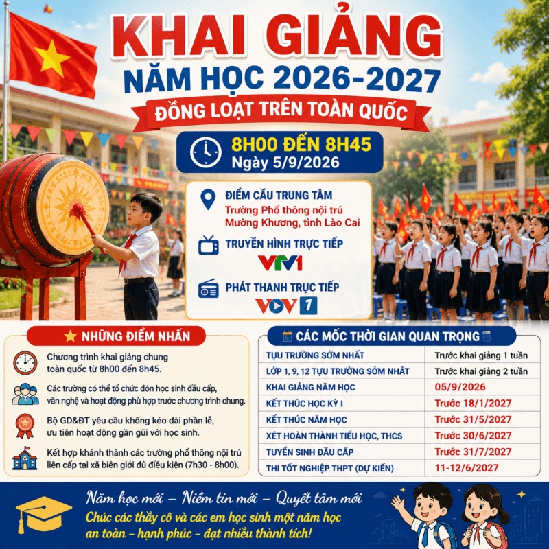 khai giảng năm học 2026-2027