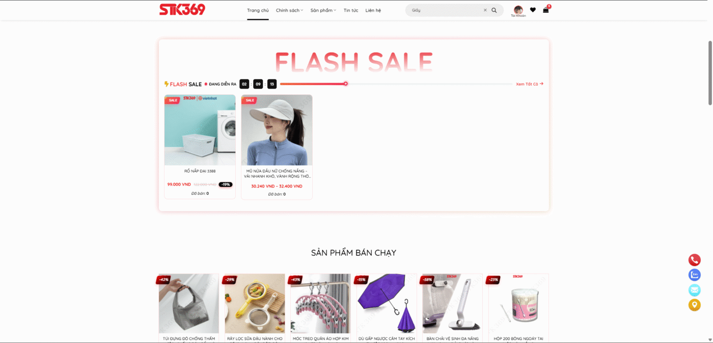 Hướng dẫn mua hàng STK369 - Sản phẩm nổi bật, khuyến mãi